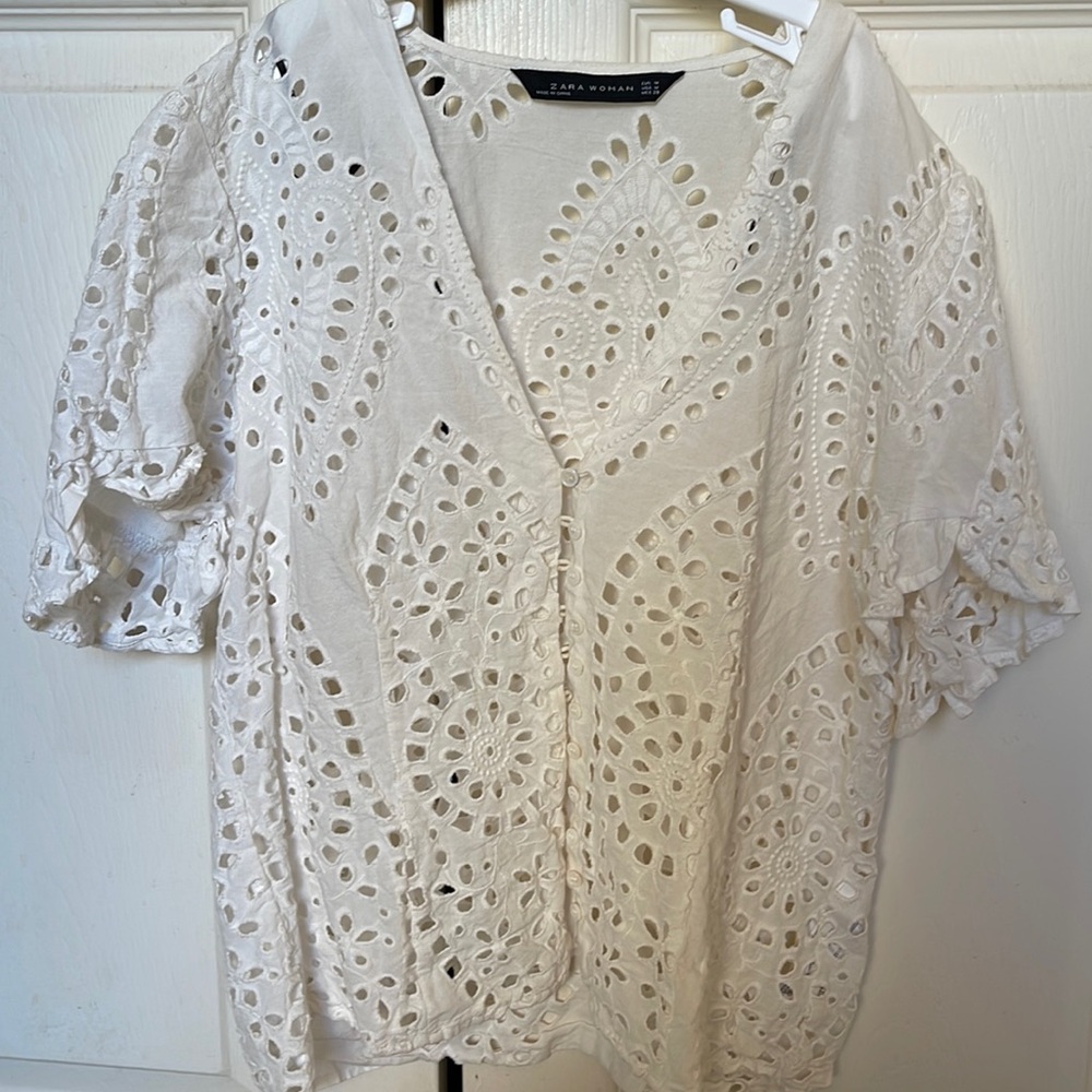 Zara white shirt
